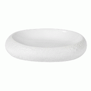 In Situ - Assiette Galet en porcelaine blanche 23 cm x 18 cm - boite de 12 - blanc porcelaine 054289