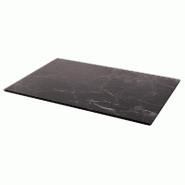 Planche à découper verre trempé "Verre" décor marbre noir 30x20x0,4cm - par 12