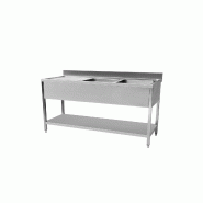 Plonge evier avec sous tablette 1600 x 700 x 950 mm - STSK167L