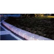 Plot solaire Mity 2 DF 4 diodes blanc - bi-directionnel - 102 mm x 80 mm - pour zones dangereuses_1