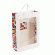Sac 3 bouteilles fenêtre Escapade  24x10x35 cm - par 10