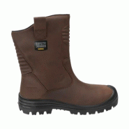 Safety Jogger - Bottes de sécurité d'hiver en cuir chaudes sans métal avec semelles en caoutchouc MAYON marron S3S #964B00 Taille 36 - 36 matière
