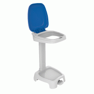 Support sac 120L avec couvercle Gilac - Bleu_0