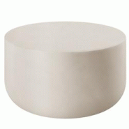 TecTake GmbH tectake Table basse ronde Ronan, pour intérieur & extérieur, 80x39,5 cm - blanc - 405307 - blanc multi-matériau 405307 TecTake GmbH tectake Table basse ronde Ronan, pour intérieur & extérieur, 80x39,5 cm - blanc - 405307 - blanc multi-matériau 405307