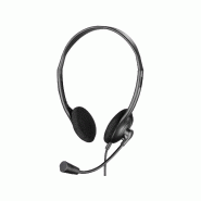 Sandberg 825-30 - Micro-casque filaire avec connecteur 3,5 mm - Arceau binaural - Noir Sandberg 825-30 - Micro-casque filaire avec connecteur 3,5 mm - Arceau binaural - Noir