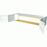 Conteneur 40 pieds Open Side HC - Longueur 12m - Surface 69m3 : une solution idéale pour le stockage et la manutention de marchandises volumineuses ou hors gabarit