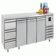 A&S polarny 700 Table réfrigérée 3 portes 3 TIROIRS ENERGY LINE - 7489.5560 Combisteel - inox 7489.556_0
