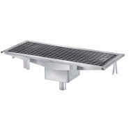 Caniveau inox (L)1000 Ă (P)365 x (H)150 mm avec siphon et sortie verticale (Ă)50 mm Caniveau inox (L)1000 Ă (P)365 x (H)150 mm avec siphon et sortie verticale (Ă)50 mm
