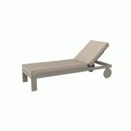 Chaise longue Posidonia - tortora