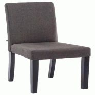 Décoshop26 - Chaise de salle à manger x1 design moderne en tissu gris foncé et pieds en bois noir 10_0002032 - gris Bois massif 3000250799850