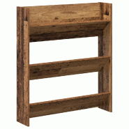 Helloshop26 - Armoire à chaussures murale moderne gain de place 80 x 18 x 90 cm en bois d'ingénierie vieux bois 02_0050892 - Bois massif 3000236627474