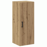 Helloshop26 - Armoire murale design pratique profondeur modulable 34,5 x 34 x 90 cm en bois d'ingénierie chêne artisanal 02_0051153 - Bois massif 30