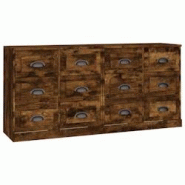 Helloshop26 - Buffet bahut commode armoire meuble de rangement organisateur cuisine salle de séjour salons lot de 2 bois 02_0036751 - 3000213038859 Helloshop26 - Buffet bahut commode armoire meuble de rangement organisateur cuisine salle de séjour salons lot de 2 bois 02_0036751 - 3000213038859