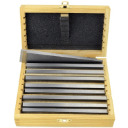 Jeu de cales de fraisage en acier trempé indéformable - 160 x 4 mm - précision 0,01 mm_0