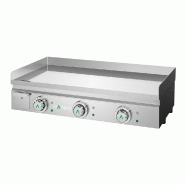 Plancha électrique lisse en CHROME - L800 | Mainho - MAX-80EMC