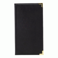 Porte addition simili  cuir Classique 13 x 23 cm noir