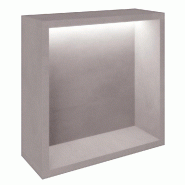 Présentoir Cage béton avec LED 38,4x14,5x38,4cm
