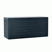 Prosperplast - Coffre de jardin Boardebox de 280 litres en plastique anthracite, 116 x 43,8 x 55 cm - gris plastique ZA1217