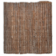 Vidaxl clôture en écorce 400 x 100 cm 141604