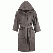 AQA Design Peignoir 100 % coton fumée SICILIA-M MP05453 - M gris textile MP05453