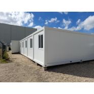 Bungalow en kit - modules standard ou sur mesure - durable ou temporaire - isolation panneau sandwich RE 2020