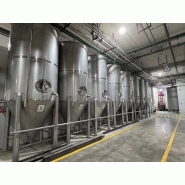 DÉCANTEUR EN ACIER INOXYDABLE 304 10.000 LITRES - Référence                        :                         E13881-E13882-E13883-E13884-E13885-E13886-E13887-E13888