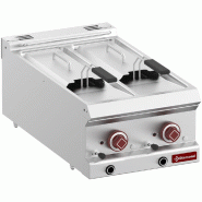 Friteuse professionnelle electrique 2 cuves 6 litres -a poser- - PE7/F2V64T-N
