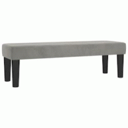 Helloshop26 - Banc banquette gris clair 100 x 30 x 30 cm velours 02_0010548 - 3000580682723 Helloshop26 - Banc banquette gris clair 100 x 30 x 30 cm velours 02_0010548 - 3000580682723
