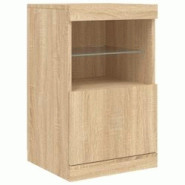 Helloshop26 - Buffet bahut commode armoire meuble de rangement organisateur cuisine salle de séjour salon avec lumières LED sonoma 02_0029961 - 3000 Helloshop26 - Buffet bahut commode armoire meuble de rangement organisateur cuisine salle de séjour salon avec lumières LED sonoma 02_0029961 - 3000