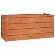 Helloshop26 - Jardinière bac lit surélevé plantes fleurs terrasse jardin de jardin rouillé 100 x 40 x 45 cm acier corten marron 02_0039858 - 30002 Helloshop26 - Jardinière bac lit surélevé plantes fleurs terrasse jardin de jardin rouillé 100 x 40 x 45 cm acier corten marron 02_0039858 - 30002