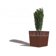 Jardinière Hanaba JA3600 - Acier avec motif résille et doublage inox 304L - 1000x1000mm Jardinière Hanaba JA3600 - Acier avec motif résille et doublage inox 304L - 1000x1000mm