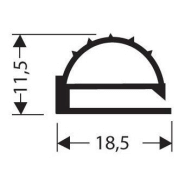 Joint pvc plat sans aimant pour meubles frigos jpf-015 Joint pvc plat sans aimant pour meubles frigos jpf-015