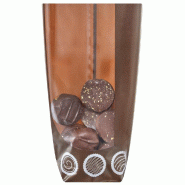 Sachet confiseur imprimé rocher gourmet 10 x 22 cm avec fond carton - par 100