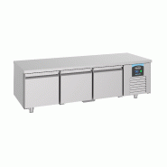 Table réfrigérée 600 haute 3 portes l1600mm négative 7489.5080 COMBISTEEL