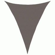 Voile d'ombrage 160 g/m² Anthracite 5x6x6 m PEHD Modèle Outdoor Omicron - 311098