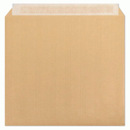 Clairefontaine Boîte de 125 pochettes kraft Adour 330x440, 120 g/m², sans fenêtre, adhésive avec bande - marron 7759C