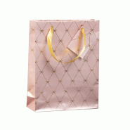 Clairefontaine Lot de 5 Sac cadeau Primerose, petit format (17x6x22 cm), papier 170 g/m², ruban satin assorti - 3329682129098