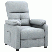 Fauteuil inclinable Gris clair Tissu Modèle Vermoniax - 348275
