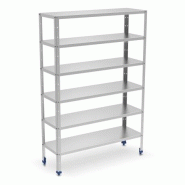 FRICOSMOS Rayonnage modulaire en acier inoxydable. 6 étagères. 800X500X1750 - ETFRI004-800500