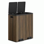 Helloshop26 - Poubelle 2 pédales poubelle avec double compartiment 2 x 30 litres anti-traces de doigts inox seau intérieur plastique 12_0007162 - 30 Helloshop26 - Poubelle 2 pédales poubelle avec double compartiment 2 x 30 litres anti-traces de doigts inox seau intérieur plastique 12_0007162 - 30