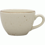 LUBIANA Tasse, série Aida, couleur crème, mouchetée de brun, 180 ml - PZ6304180