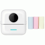 Mini Imprimante Bluetooth Thermique Avec Papier Couleur Pour Étudiants Blanc YONIS - blanc 3615616968797 Mini Imprimante Bluetooth Thermique Avec Papier Couleur Pour Étudiants Blanc YONIS - blanc 3615616968797