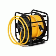 MSW - MSW Enrouleur De Tuyau Air Comprimé Dévidoir Tuyau Pneumatique PRO-A 30 (Pivotant sur 180°, 30 m + 2 m, Raccord 3/8", PU/Acier) - 4250928678348