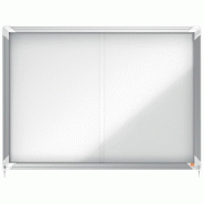Nobo Vitrine d'affichage magnétique Premium Plus, fermeture à clé, capacité 8 feuilles A4 - blanc 1902569_0