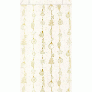 Pochettes cadeaux kraft herbe "Tinsel" 18+6x35cm - par 150