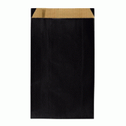 Pochettes cadeaux kraft vergé noir - 7x12cm - par 250 - sachets résistants