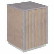 Podium 1 porte push-pull Vertigo T01 MDF naturel et béton 45x45x60cm