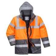 Portwest - Parka de travail bicolore imperméable HV Orange / Gris Taille S - S orange polyester 5036108245222 Portwest - Parka de travail bicolore imperméable HV Orange / Gris Taille S - S orange polyester 5036108245222