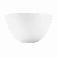 ROSSINI ILLUMINAZIONE Applique Série Kawa 36Cm - Lampe En Verre Blanc Satiné Et Métal Avec Douille E27 Pour Led - Groupe Rossini - blanc 8015421339815