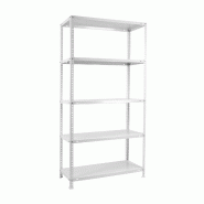 SimonRack Étagère métallique avec vis 1800x900x400 mm, 5 niveaux, point de flexion 75 kg, Blanc - Advantage - métal 8425437046131